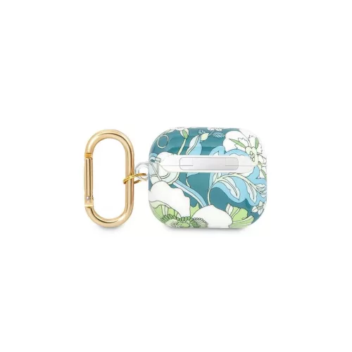 Guess GUA3HHFLN AirPods 3 készülékhez tok Flower Strap Collection zöld