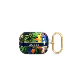  Guess GUAPHHFLB AirPods Pro készülékhez tok Flower Strap Collection kék