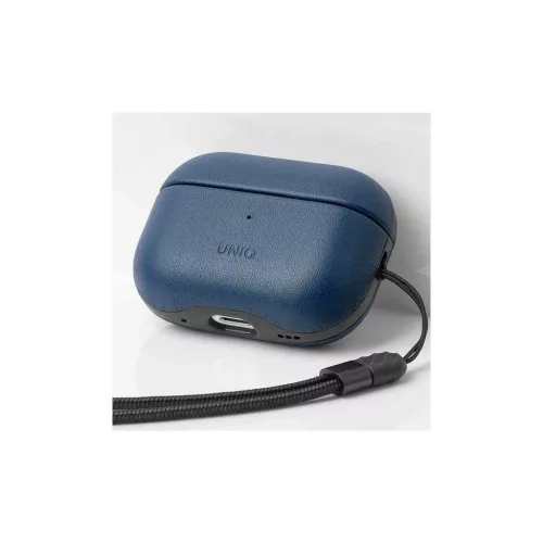 UNIQ tok Terra AirPods Pro 2 gen. készülékhez Valódi bőr (2022/2023) kék