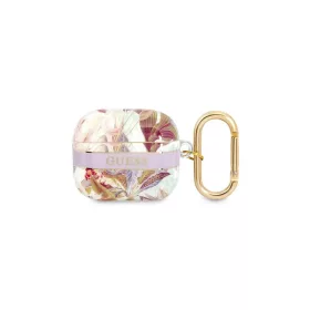   Guess GUA3HHFLU AirPods 3 készülékhez tok Flower Strap Collection lila