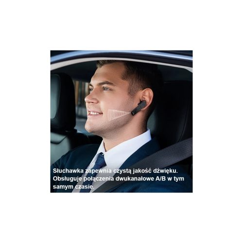 USAMS Bluetooth 5.0 BT2 fejhallgató BHUBT201 (USAMS-BT2) fekete