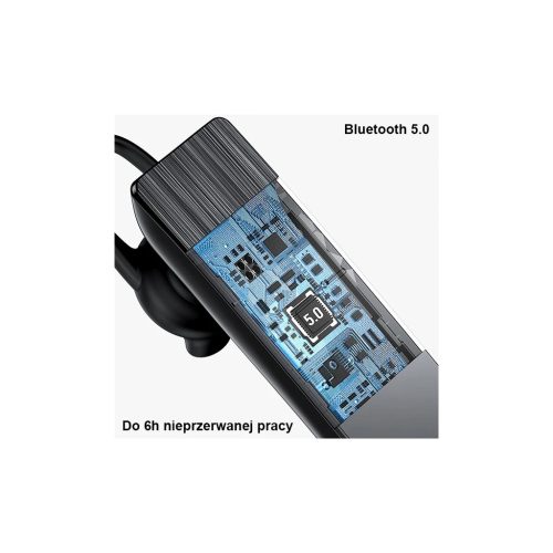 USAMS Bluetooth 5.0 BT2 fejhallgató BHUBT201 (USAMS-BT2) fekete
