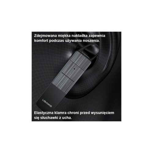 USAMS Bluetooth 5.0 BT2 fejhallgató BHUBT201 (USAMS-BT2) fekete