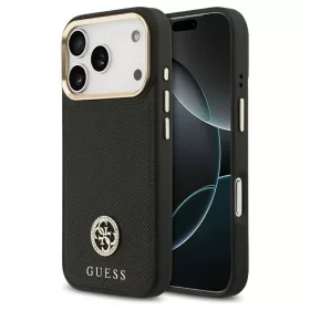   Guess Grained Strass Logo MagSafe tok iPhone 17 Pro készülékhez fekete