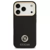 Guess Grained Strass Logo MagSafe tok iPhone 17 Pro készülékhez fekete