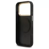 Guess Grained Strass Logo MagSafe tok iPhone 17 Pro készülékhez fekete