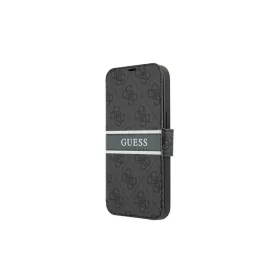   Guess GUBKP13S4GDGR iPhone 13 mini készülékhez 5,4 hüvelykes tok Book 4G Stripe szürke