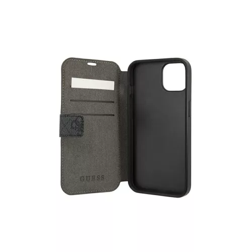 Guess GUBKP13S4GDGR iPhone 13 mini készülékhez 5,4 hüvelykes tok Book 4G Stripe szürke