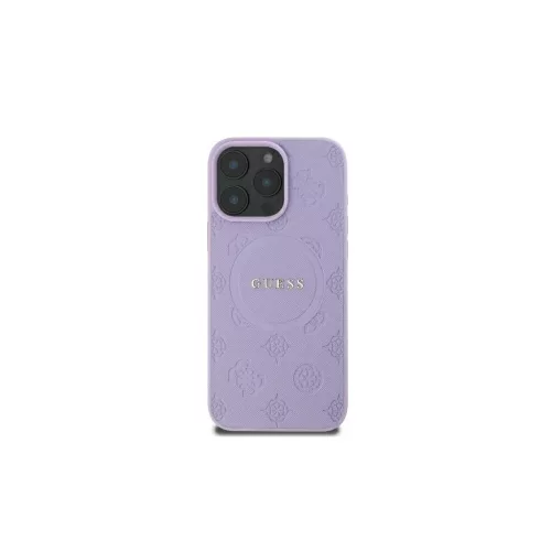 Guess GUHMP16XPSAPSMEU iPhone 16 Pro Max 6.9" készülékhez keménytok Saffiano Peony Classic Logo M lila