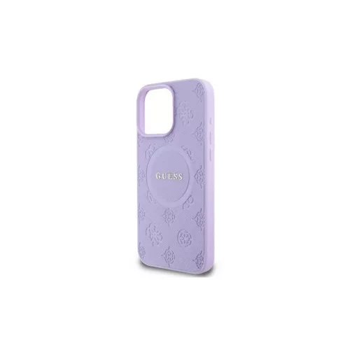 Guess GUHMP16XPSAPSMEU iPhone 16 Pro Max 6.9" készülékhez keménytok Saffiano Peony Classic Logo M lila