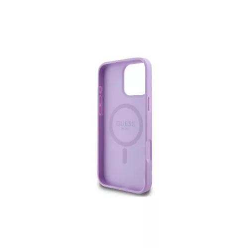Guess GUHMP16XPSAPSMEU iPhone 16 Pro Max 6.9" készülékhez keménytok Saffiano Peony Classic Logo M lila