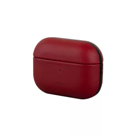   UNIQ Terra Case AirPods Pro készülékhez eredeti bőr tok piros
