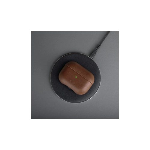 UNIQ Terra Case AirPods Pro készülékhez eredeti bőr tok piros