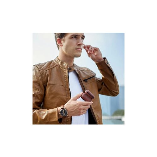 UNIQ Terra Case AirPods Pro készülékhez eredeti bőr tok piros