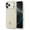 Tok Guess Grained Strass Logo MagSafe for iPhone 17 Pro Max készülékhez bézs