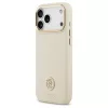 Tok Guess Grained Strass Logo MagSafe for iPhone 17 Pro Max készülékhez bézs