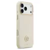 Tok Guess Grained Strass Logo MagSafe for iPhone 17 Pro Max készülékhez bézs