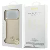 Tok Guess Grained Strass Logo MagSafe for iPhone 17 Pro Max készülékhez bézs