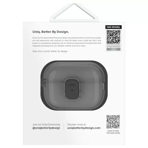 UNIQ Glase Pro záras tok AirPods Pro 2 készülékhez narancssárga