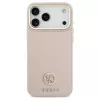 Guess Grained Strass Logo MagSafe tok iPhone 17 Pro Max készülékhez rózsaszín