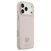 Guess Grained Strass Logo MagSafe tok iPhone 17 Pro Max készülékhez rózsaszín