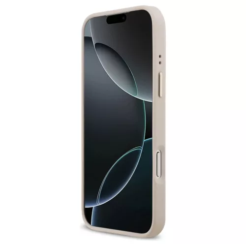 Guess Grained Strass Logo MagSafe tok iPhone 17 Pro Max készülékhez rózsaszín