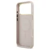 Guess Grained Strass Logo MagSafe tok iPhone 17 Pro Max készülékhez rózsaszín