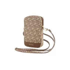 Guess kézitáska GUWBZPGCSPGW Zip GCube Bottom Stripe barna