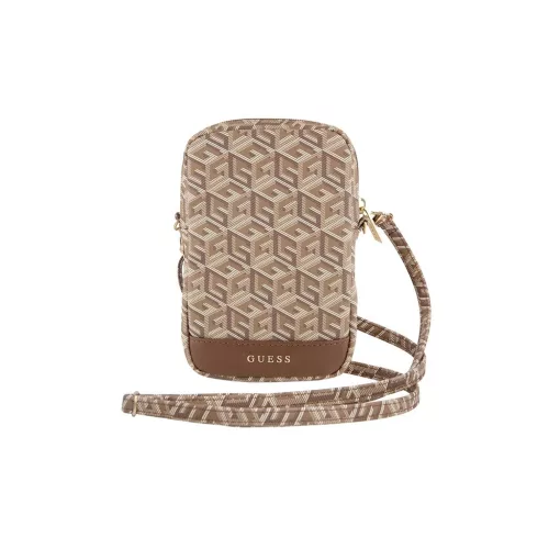 Guess kézitáska GUWBZPGCSPGW Zip GCube Bottom Stripe barna