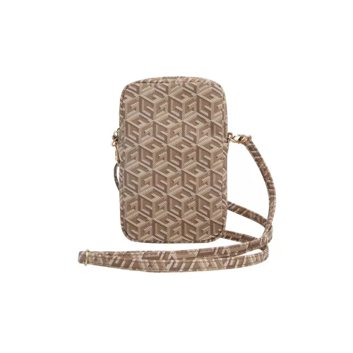 Guess kézitáska GUWBZPGCSPGW Zip GCube Bottom Stripe barna