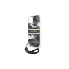Guess GUHCP13SKCABBK iPhone 13 mini 5,4" készülékhez keménytok Camo Strap Collection fekete
