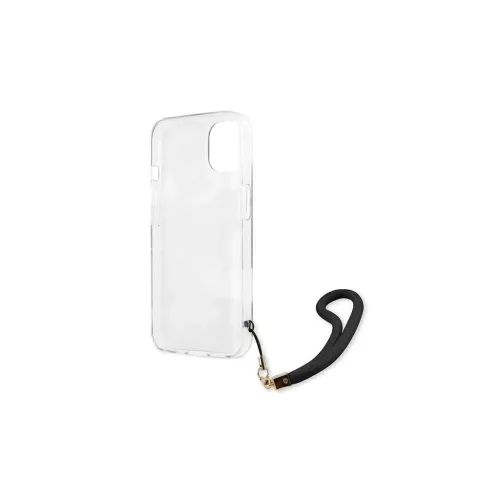 Guess GUHCP13SKCABBK iPhone 13 mini 5,4" készülékhez keménytok Camo Strap Collection fekete