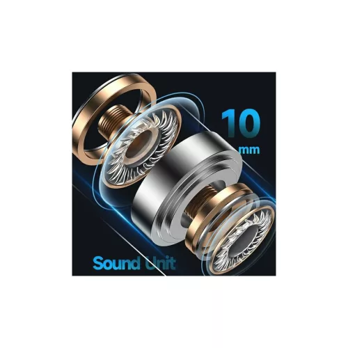 USAMS Bluetooth 5.1 TWS BH Series vezeték nélküli fülhallgatók fekete BHUBH01
