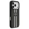 Guess 4G Printed Stripes MagSafe tok iPhone 17 Pro készülékhez fekete