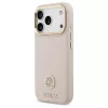 Tok Guess Grained Strass Logo MagSafe iPhone 17 Pro készülékhez rózsaszín