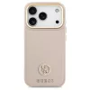 Tok Guess Grained Strass Logo MagSafe iPhone 17 Pro készülékhez rózsaszín
