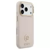 Tok Guess Grained Strass Logo MagSafe iPhone 17 Pro készülékhez rózsaszín