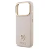 Tok Guess Grained Strass Logo MagSafe iPhone 17 Pro készülékhez rózsaszín
