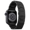 szíj PITAKA Carbon Fiber Retro Apple Watch 1/2/3/4/5/6/7/8/9/10/SE/Ultra/Ultra2 készülékhez fekete szürke