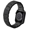 szíj PITAKA Carbon Fiber Retro Apple Watch 1/2/3/4/5/6/7/8/9/10/SE/Ultra/Ultra2 készülékhez fekete szürke