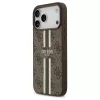 Guess 4G Printed Stripes MagSafe tok iPhone 17 Pro Max készülékhez barna