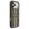 Guess 4G Printed Stripes MagSafe tok iPhone 17 Pro Max készülékhez barna