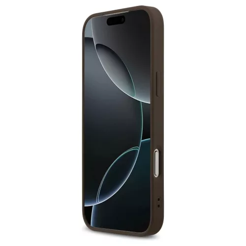 Guess 4G Printed Stripes MagSafe tok iPhone 17 Pro Max készülékhez barna