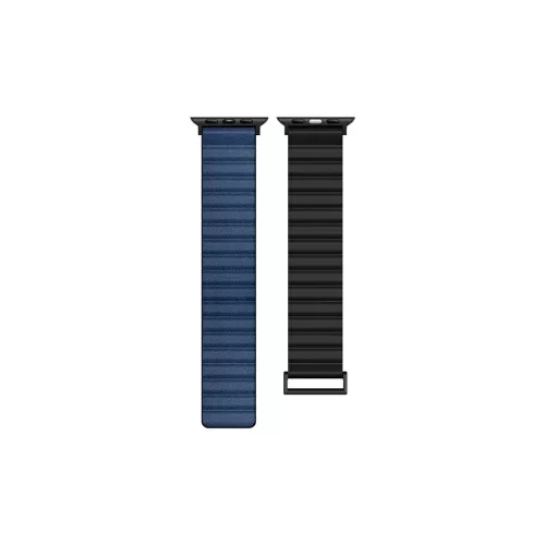 Beline Apple Watch készülékhez Magnetic Pro szíj 42/44/45/49mm doboz fekete/kék