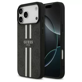   Guess 4G Printed Stripes MagSafe tok iPhone 17 Pro Max készülékhez fekete