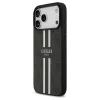 Guess 4G Printed Stripes MagSafe tok iPhone 17 Pro Max készülékhez fekete