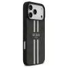 Guess 4G Printed Stripes MagSafe tok iPhone 17 Pro Max készülékhez fekete