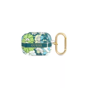   Guess GUAPHHFLN AirPods Pro készülékhez tok Flower Strap Collection zöld