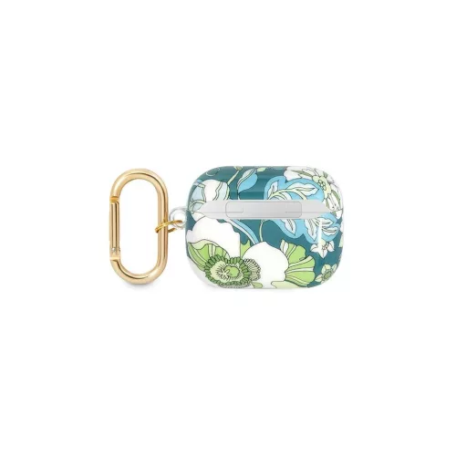Guess GUAPHHFLN AirPods Pro készülékhez tok Flower Strap Collection zöld