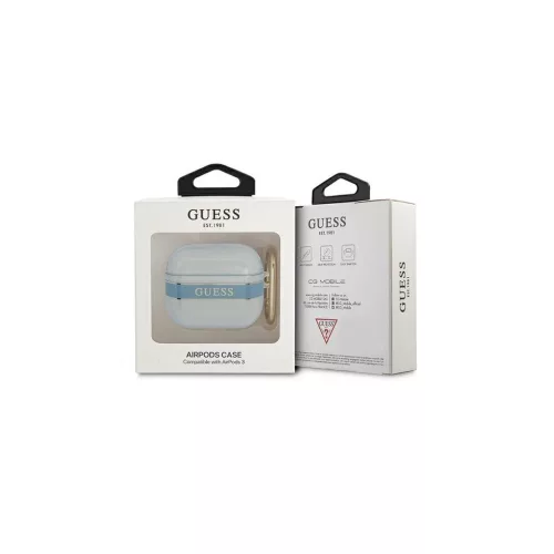 Guess GUA3HHTSB AirPods 3 készülékhez tok Strap Collection kék